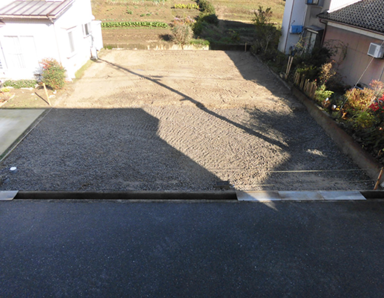 富山市北代 売土地 全景
