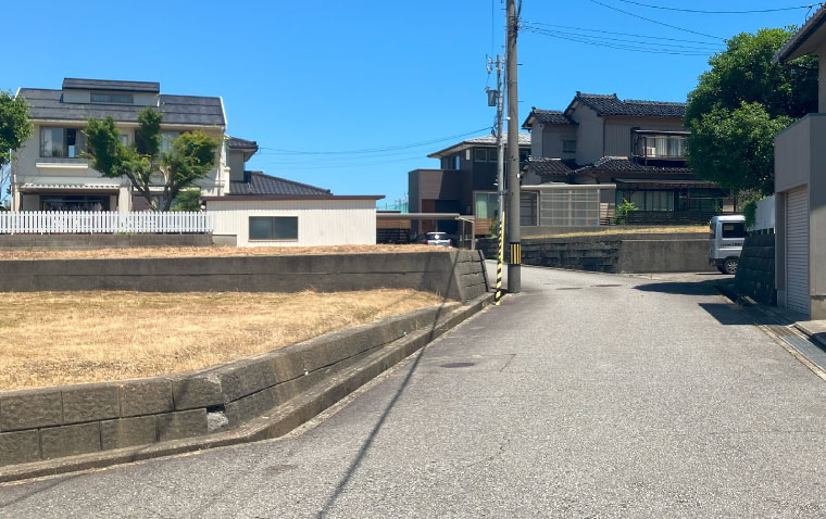 富山市呉羽本町 分譲地 全景