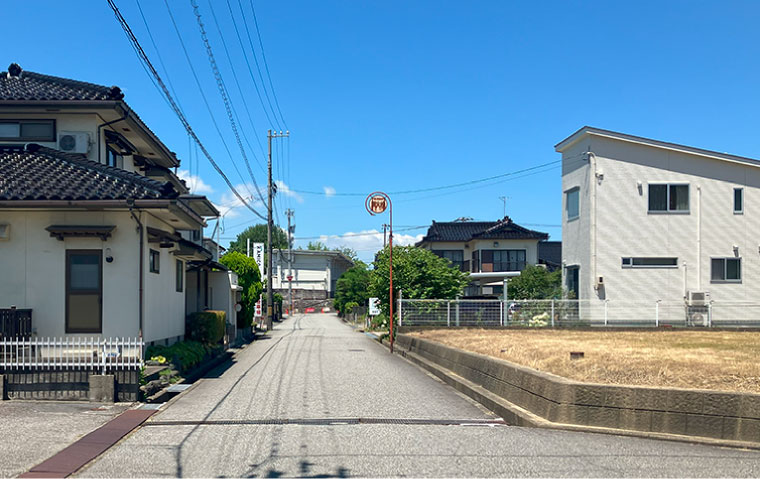 富山市呉羽本町 分譲地 全景