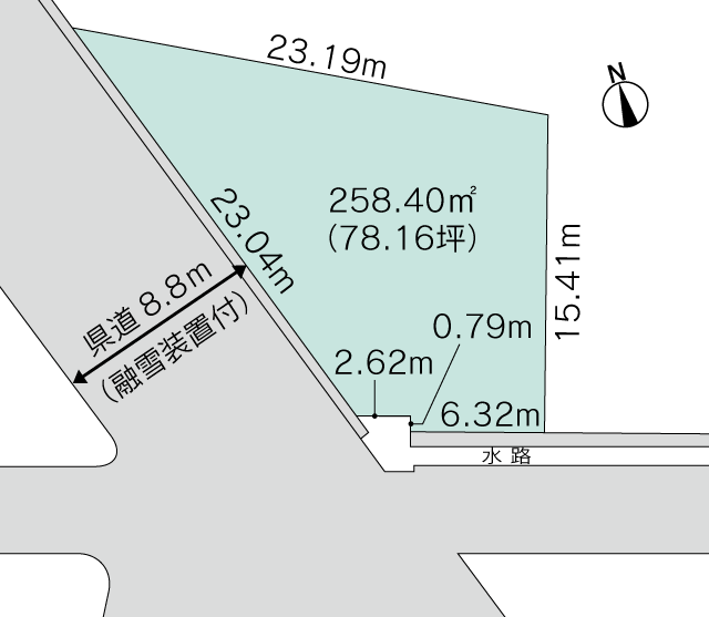 富山市大塚東 分譲地 区画図