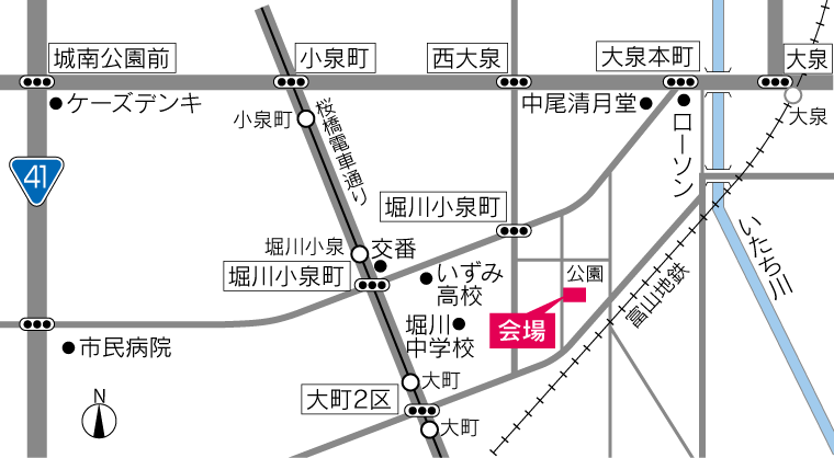 呉羽モデル体感ハウス 現地案内図