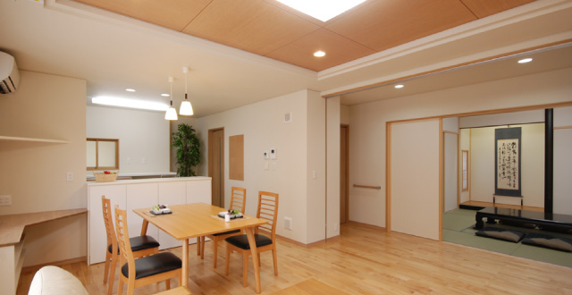 大きなLDKでも温度差がなく快適 M様邸