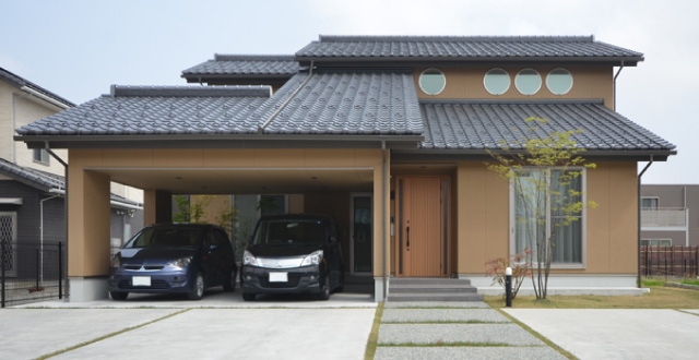 外断熱「涼温な家」注文住宅 外観 全景 T様邸