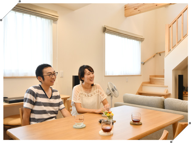 涼温エアコンはマイルドな涼しさでここちいい Y様邸